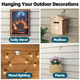 Heavy Duty Vinyl Siding Hooks 15 Pack, Stainless Steel Siding Clip For Hanging Outdoor Decor, No Hole Siding Hooks For Hanging Lights Wreath Christmas Decor