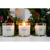Peripeti Home Cypress, Citron + Clove Scented Candle – 8.5Oz Classic Wick, Natural Soy Wax, Long-Lasting Burn For Cozy Holiday Aromatherapy