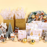 100 Sheet Gold Xmas Letter Tissue Paper, Golden Xmas Letter Gift Wrapping Paper For Christmas Diy Crafts Party Supplies, 13.8 X 19.7 Inch (Gold)