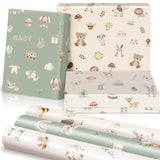 Beautiful Gift Wrapping Paper Rolls For Baby Shower - Cute Set Of 3 Quality Rolls For Birthdays & Baby Showers - Add A Touch Of Magic To Every Gift You Wrap - 17 X 120 In