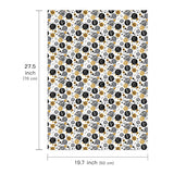 Birthday Wrapping Paper Sheet - 6 Sheets Black 40Th Birthday Design Folded Flat For Bday, Party, Baby Showers - 19.7 Inch X 27.5 Inch Per Sheet