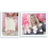 Boho Find The Guest Baby Shower Game — Pack Of 25 — Girl Bohemian Icebreaker Baby Shower Party Game, Guess Who Came To The Party Games, Pink Floral Shower Quiz G400-Ftg
