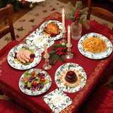 50Pcs Christmas Paper Plates And Napkins Disposable Paper Plates For Christmas Party Supplies