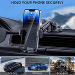 Phone Holder Car [Military-Grade Suction] Universal Mount for iPhone & Android