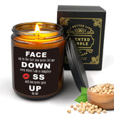 Men Candles - Face Up Candle For Her, Anniversary & Wedding Gift, Scented Couple Gift