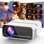 4K Projector, Auto Focus, 5G WiFi, 600 ANSI, 1080P, Two-Way Bluetooth