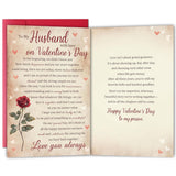Poem Valentine’S Day Card Gifts For Husband Him, Romantic Wife To Husband Greeting With Heartfelt Love Message
