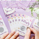 60 Pcs Butterfly Baby Shower Scratch Off Games Butterfly Raffle Cards Ticket Baby Shower Decorations Scratch Off Game Party Birthday Wedding Favors For Activity And Idea