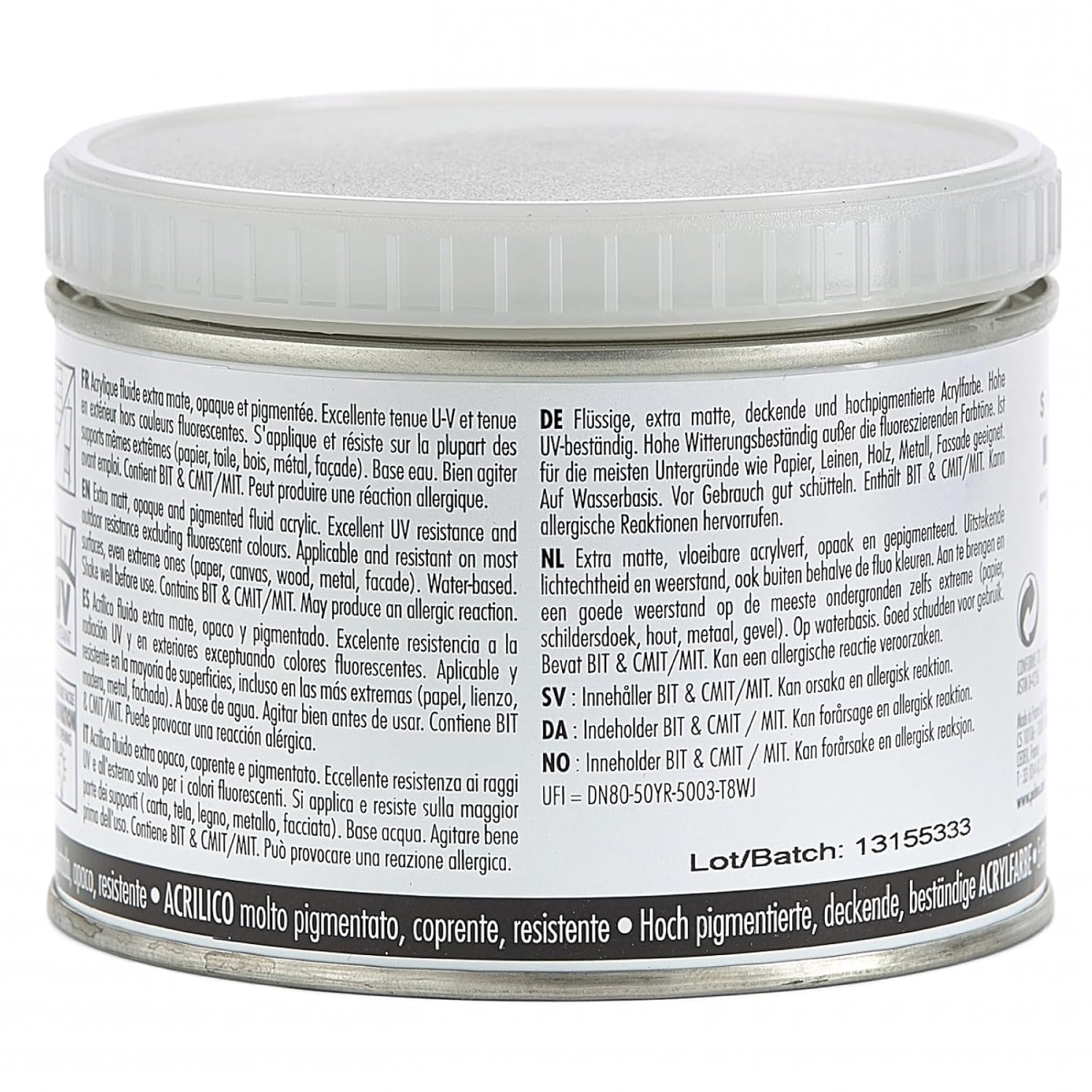 Pebeo Mat Pub, extra fine, 500 ml-Warm Grey Acrylic Paint
