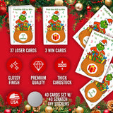 Grinch Party Game Scratch Off, Merry Christmas, Find The Gift Box To Win, Easy To Play Silly Games, Fun Idea, Ice Breaker Activity. Raffle Cards, Set Of 40 Cards Made In Usa