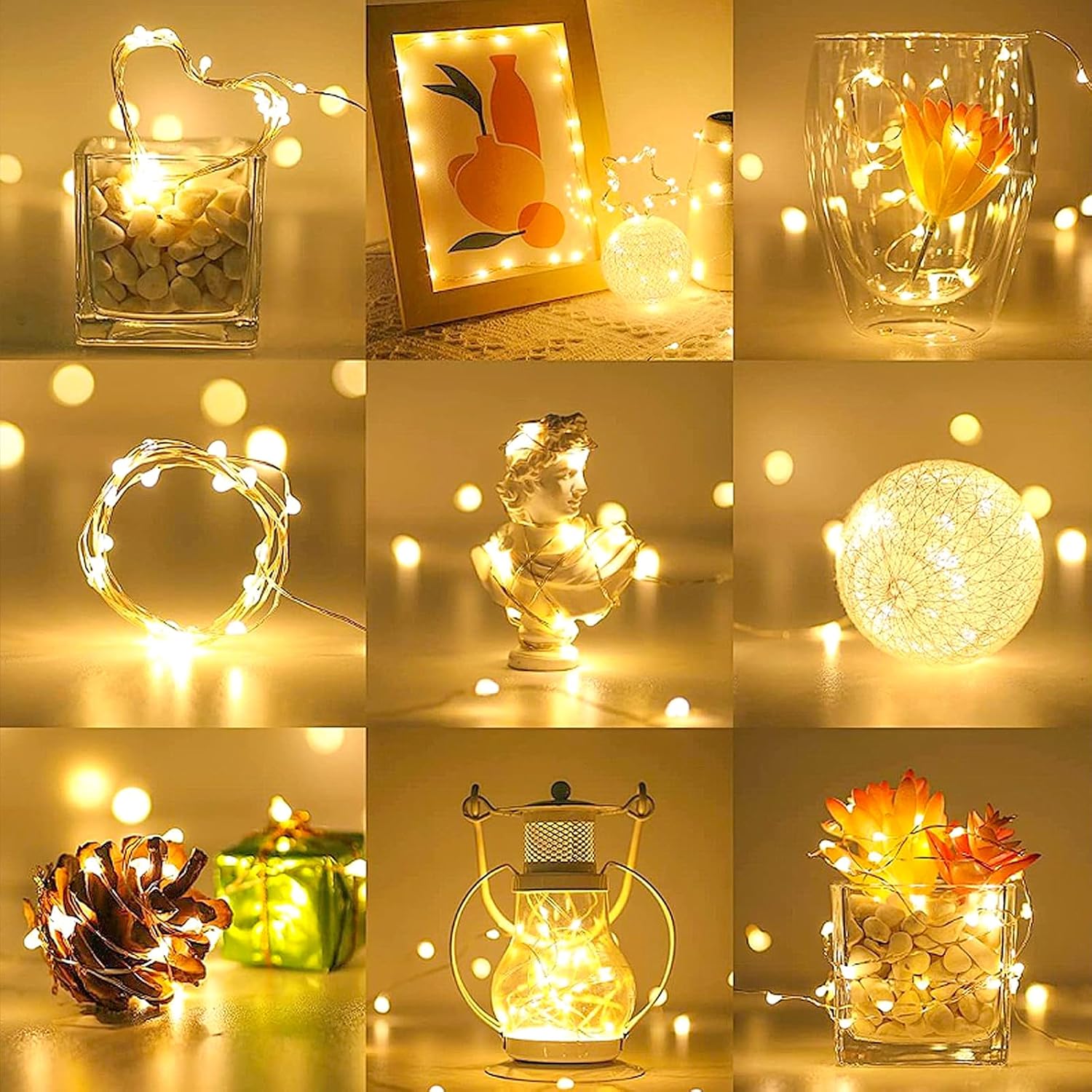 Fairy Lights Usb Powered Fairy Lights Plug In 66Ft 200 Led String Lights Decorative Lights For Bedroom Indoor Christmas