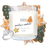 Christmas Santas Cookies Candle With Ring Inside (Surprise Jewelry Valued At 15 To 5,000 Dollars) Ring Size 7