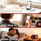 Anniversary Card With Voice Message, Record Anniversary Card With Private Online Page For Audio & Photos For Boy Boyfriend, Unique Love Card For Girlfriend, Romantic Cards For Husband, Valentines Day Gifts For Wife