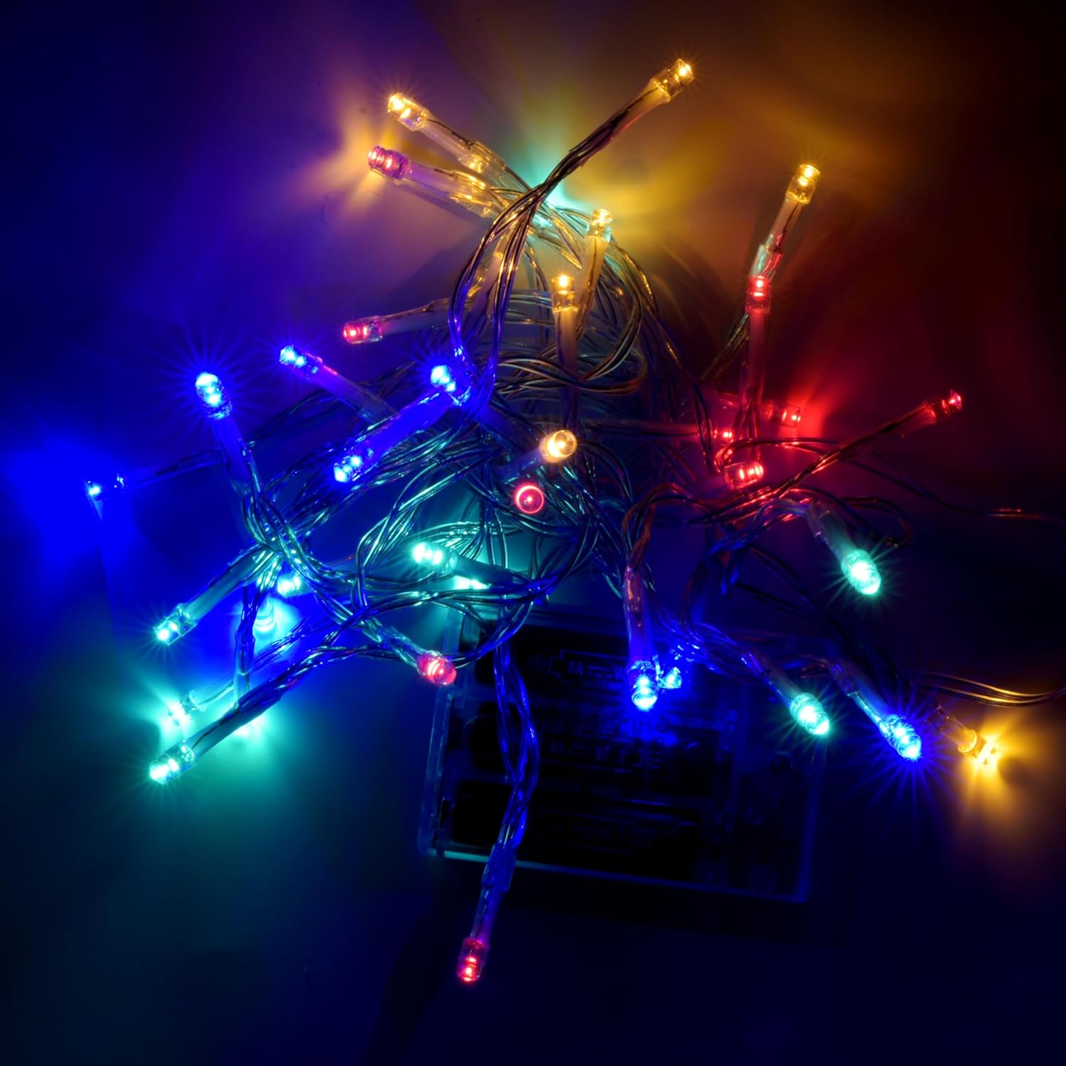 Battery Operated Christmas Lights,8 Flashing Mode 13 Ft Led Fairy Light String With Timer For Small Mini Xmas Tree Weddi