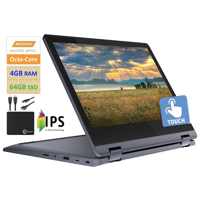 2022 Newest Lenovo X360 Chromebook Spin 2-in-1 Convertible Laptop Student Busi