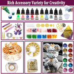 Resin Kit - Complete Resin Kits And Molds Set, 125Pcs Resin Jewelry Making Kit For Beginners With Sphere, Pyramid, Crystal Molds & Epoxy Supplies For Diy Crafts
