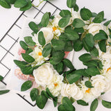 60Pcs Bulk Rose Leaves Artificial Greenery Fake Rose Flower Leaves For Diy Wedding Bouquets Centerpieces Party Decorations Rose Vine Wreath Garlands Supplies