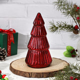 Christmas Tree Shaped Candle, Red Christmas Candles, Christmas Tree Scented, Tower Shaped Mercury Xmas Tree Candles, Winter Holiday Table Decorations, Red Tree Cape Candle, 8Oz