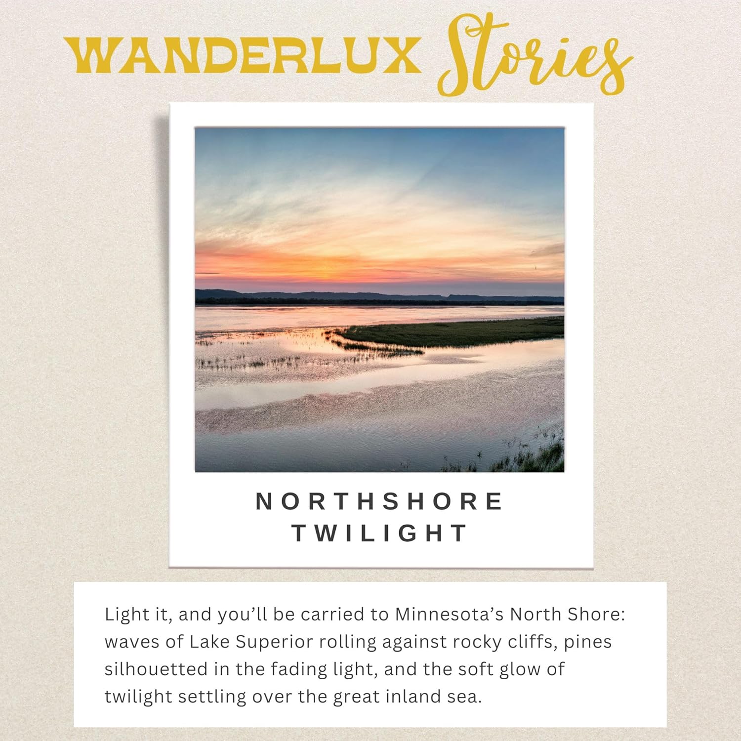 North Shore Twilight Soy Candle – Minnesota Collection – Hand-Poured In Usa, Sage Lavender Leather, Brass Tin With Lid, 6.5 Oz