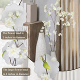 White Cherry Blossom Branches Long Stem Artificial Flowers For Tall Vase Silk Flower Bulk Plum Blossom Flowers For Indoor Home Decor Bedroom Wedding Floral Arrangement Table Centerpieces Party
