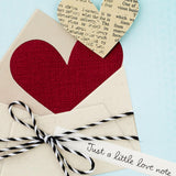 Hallmark Valentine's Day Card (Heart in Envelope) for Anniversary, Romantic Birthday, Everyday Love, Sweetest Day