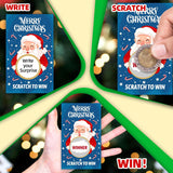 Christmas Scratch Off Cards, 40 Pcs Scratch To Win Game Cards With Sticker, Funny Holiday Party Game Card Christmas Party Games Supplies, A05