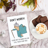 Rude Birthday Card Friendship Card For Woman, Funny Getting Older Card For Friends Bestie Family Wife, Gag 50Th 60Th 70Th 80Th 90Th Birthday Gift Mom Grandma, Happy Birthday Card Old Age Women