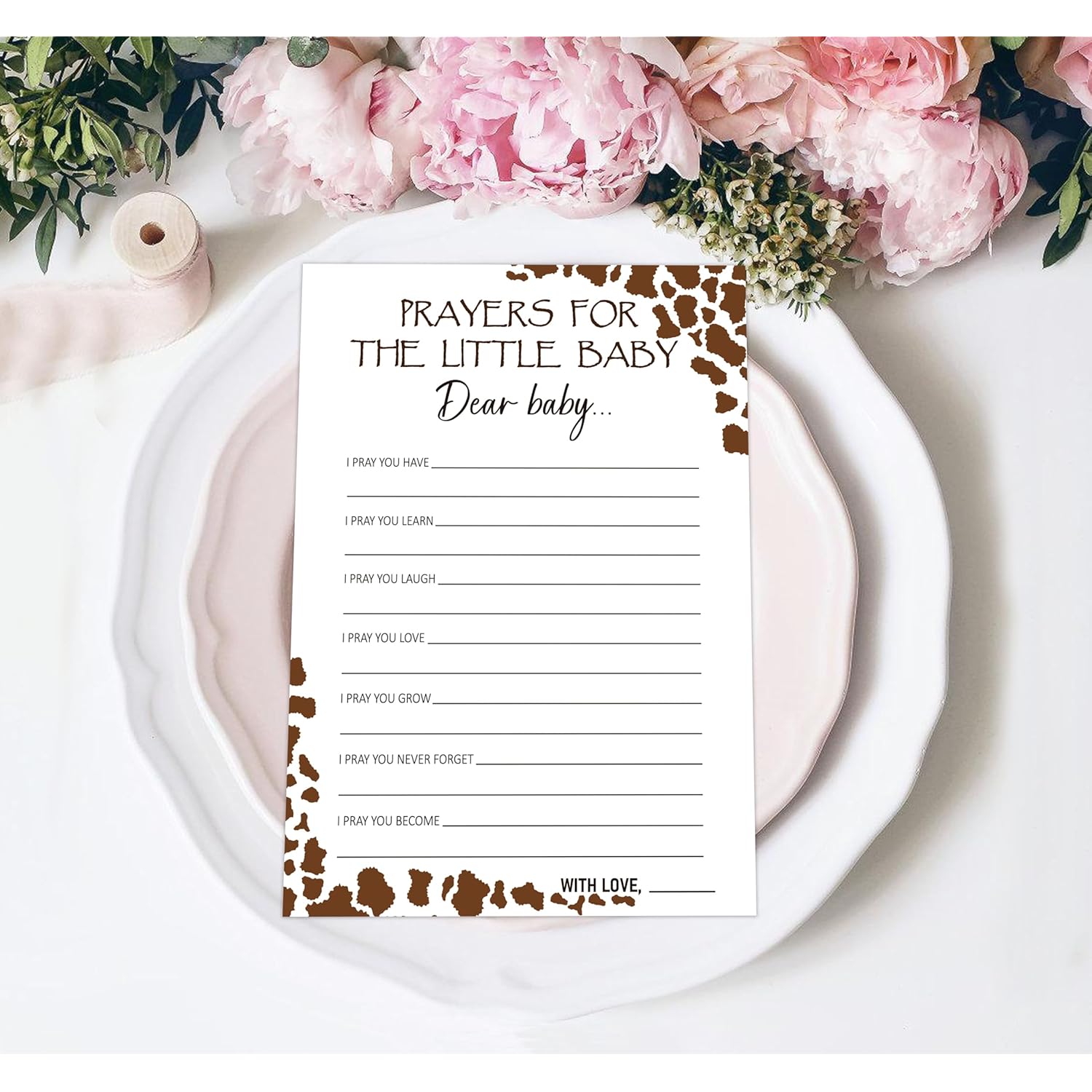 Baby Shower Games - Prayers For The Little Baby Game For 30 Guests With Cards, Gender Reveal Game, Cowboy Party Supplies (29)
