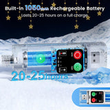 Rechargeable Christmas Star Window Lights, Ip65 Waterproof 76 Leds Star Curtain Lights With 12 Modes 3 Timer Modes, Warm