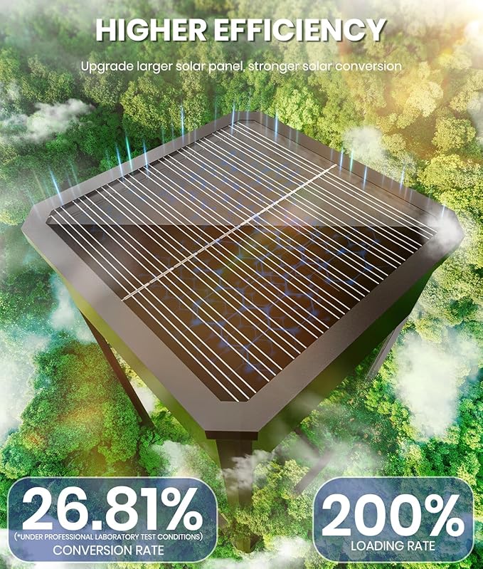 4 Pack Classic Square Solar Pathway Lights Cool White IP65 Waterproof Garden Walkway Lights