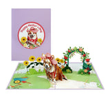 Corgi & Blooms 3D Pop-Up Mother’S Day Card – Cute Floral Dog Lover Surprise, Thoughtful Spring Gift For Mom, Wife, Grandma, Or Dog Mom – 6" X 8" Greeting Card With Envelope