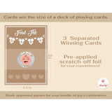 Baby Shower Games Kraft 33 Raffle Cards, Emoji Scratch Off Lottery Tickets, 3 Winners 5 Different Loser Card Designs, Gender Neutral, Silly Activity For Ice Breakers, Door Prizes, Favors