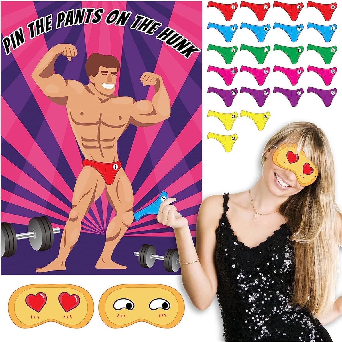 1 Pack Junk On The Hunk Ladies Night Out Birthday Party Bridal Shower Supplier Set H2