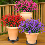 36 Pcs Artificial Flowers For Outdoors, Uv Resistant Faux Plastic Plants, Fake Flowers For Hanging Planters, Window Boxes, Garden, Porch, Wedding Decor