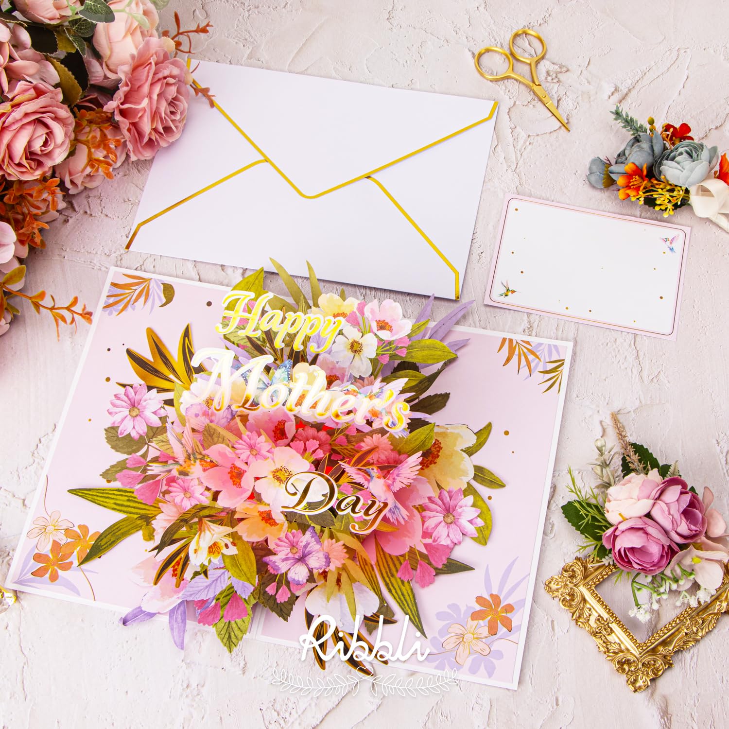 Mothers Day Card, Light And Musical Mothers Day Card, Pop Up Happy Mother'S Day Gift, 8.3"X5.8" With Envelope