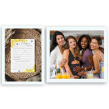 Bee Prediction And Advice Cards - Pack Of 25 - Bumblebee Baby Shower Games, Yellow Neutral Bumble Bee New Parents, Mom & Dad To Be, Mommy & Daddy Message, Honey Bee Coed Activity Keepsake G620-Pdav