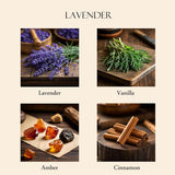 Lavender Scented Soy Candle - Highly Scented Aromatherapy Candle With Dried Flowers - 7Oz Long Lasting Stress Relief Gift For Women, Natural Soy Wax & Essential Oils (Lavender & Vanilla)