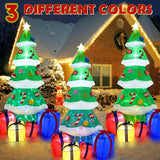 7 Ft Christmas Inflatable Outdoor Decoration, Inflatable Christmas Tree, Built-In Led Blow Up Christmas Decorations Outd