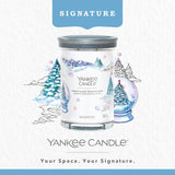 Yankee Candle Signature Large Tumbler Candle | Snow Globe Wonderland | Eucalyptus Scented | Double Natural Fibre Wicks | Modern Style | Christmas Occasion