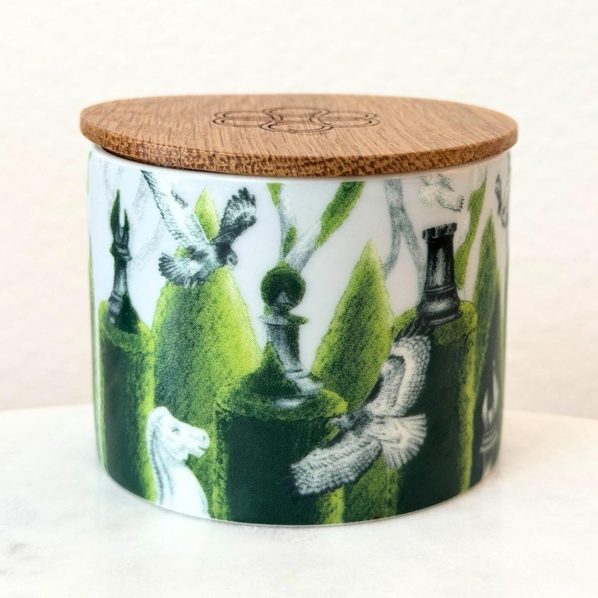 Fidelity Scented Candle - Calone, Cashmeran & Tobacco, Vetiver & Leather, Soy Wax, Artisan Porcelain Cup, 250G And 100G (Small)
