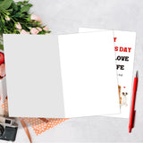 Funny Dog Valentine'S Day Card For Him Her, Humorous Valentines Day Card Gift For Dog Owners, Husband, Wife, Partner, Happy Valentine'S Day From The Love Of Your Life
