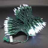 150 Led Cool White Christmas Lights On Green Wire, 50 Feet Xmas Tree Lights, Ul Certified For Outdoor Indoor