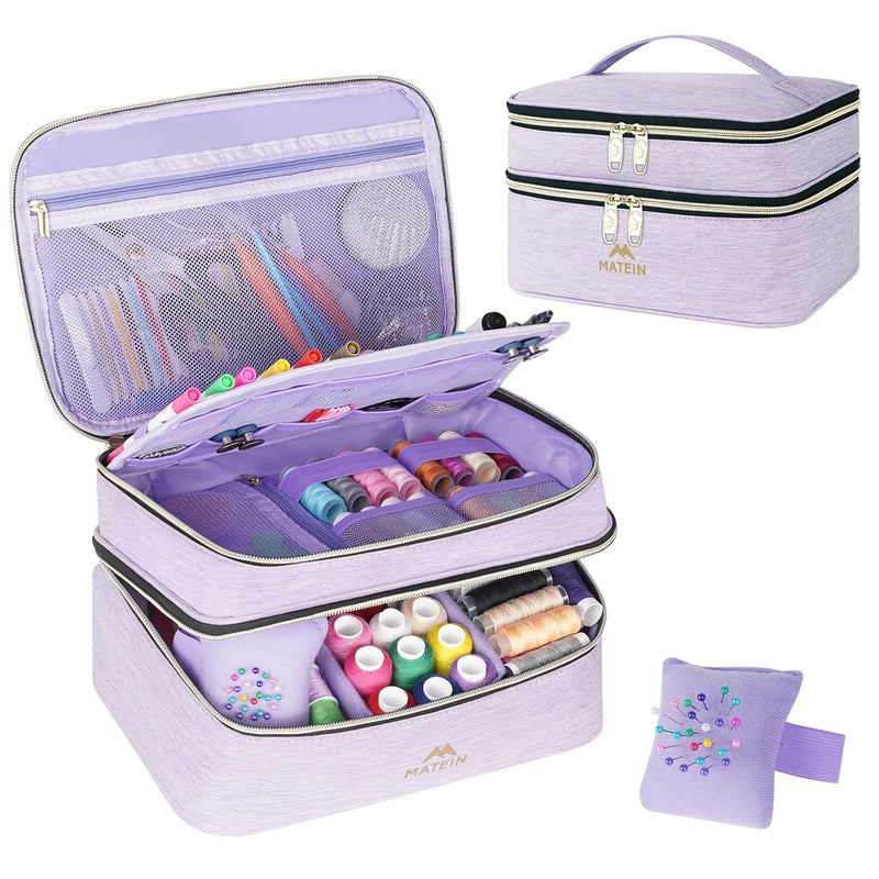 Sewing Supplies Organizer, Double-Layer Sewing Box Organizer Accessories Stora