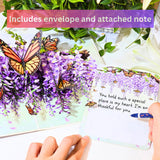 - Pop Up Birthday Card For Women, Butterfly Wisteria Pop Up Birthday Card For Mom, Wife, Sister, Daughter, Grandma, 6X8 In 3D Popup Greeting Cards Includes Envelope And Message Note