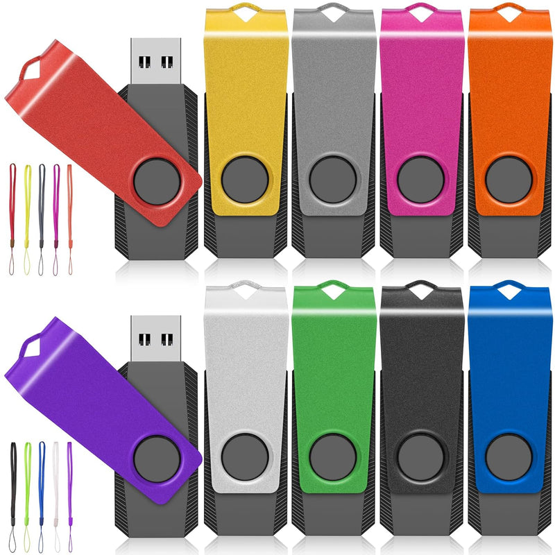 Usb Flash Drives 10 Pack 32Gb Flash Drive - Usb 2.0 Thumb Drive Usb Stick Jump