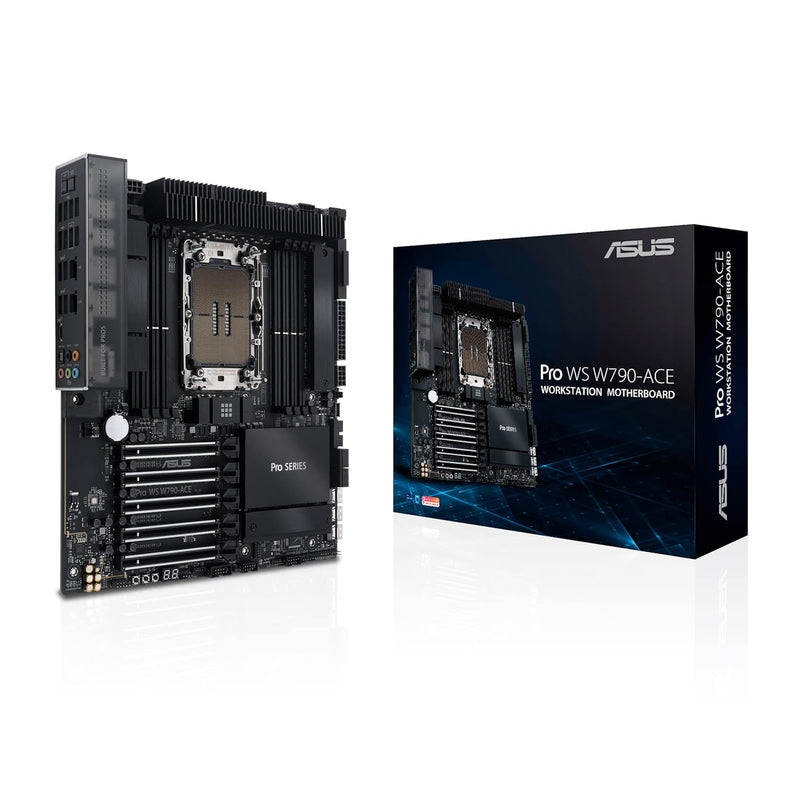 ASUS Pro WS W790-ACE Intel LGA 4677 CEB Motherboard,5xPCIe 5.0x16 Slots,DDR5 R