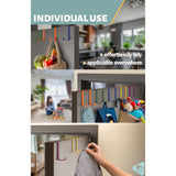 Wreath Hanger Over Door Hooks – Set Of 10, Colourful - Coat Hanger 3.6 Cm (1.4") And 4.6 Cm (1.8"), 2-Sided Towel Holder, Hooks For Hanging Clothes, Bags And Accessories