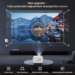 4K Smart Projector, Auto Focus, Android OS, 1080P, WiFi 6, Bluetooth, 500 ANSI