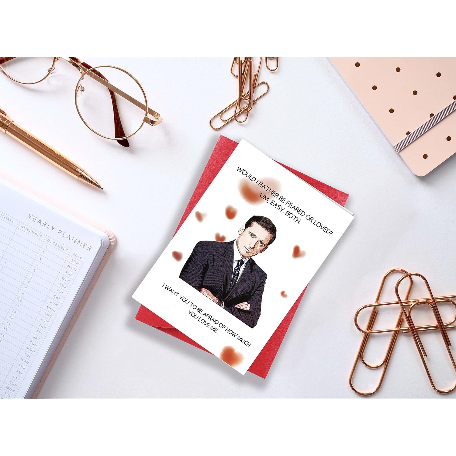 Funny Michael Scott Anniversary Card, The Office Valentine’S Day Card For Him Her, Naughty Love Card