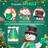 6Ft Christmas Inflatable Outdoor Decoration, Snowman In Vest, Navidad Blow Up Yard Decor With Built-In Led Light For Law